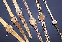 CREATION DAMENSCHMUCKBANDUHR, QUARTZ, GEHäU-SE GG 585/000 INCL. GG BAND MIT SICHERHEITS- SCHLIEßE, LüNETTE U. STD.-INDEX BEI 12 MIT ...