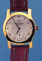 MICHEL HERBELIN HERRENARMBANDUHR REF.-NR. 3153, FRANKREICH/SCHWEIZ UM 1992, METALL HART-VERG., EDELST.-BODEN GEDR., BOMB. MINERALGL., GUILL. U. ...
