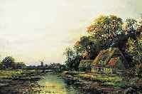 VELTEN, P., 1. HäLFTE 20. JH., HOLLäNDISCHE FLUSSLANDSCHAFT MIT WINDMüHLE UND HäUSERAN- SIEDLUNG, ÖL/LWD. (REST. BESCH.), SIGN., 54 X 80 ...