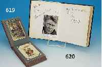 POSTKARTENALBUM, DEUTSCH, UM 1910/25, CA. 108 KARTEN, DAVON 16 LOSE BEILIEGEND, VERSCH. ANSICHTSKARTEN, Z.B. BRAUNSCHWEIG, HEIDELBERG, ...