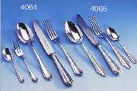 43-TEILIGES BESTECK, DEUTSCH BSF 30ER JAHRE, MODELL FRIEDERIKE, 800ER SILBER, BAROCKISIE- RENDER DEKOR, BEST. AUS: 5 MENUEMESSER (1 X OHNE ...