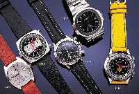 BREITLING ARMBANDCHRONOGRAPH CHRONOMAT, REF.-NR. 21111/15, SCHWEIZ UM 1969, EDELST., CARREE-CAMBRE, ZUR BESSEREN STOPPBED. KRONE AUßEN 9, ...