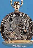 WALTHAM HERRENTASCHENUHR LEPINE, USA UM 1890METALL M. GG-AUFLAGE, GEH. VON FAHYS, PERF. EMAILBL., SIGN., GEBL. STAHLZEIGER, ANKERW., 15 ST., ...