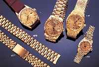ROLEX DAMENARMBANDUHR, DATEJUST REF.-NR. 69178, SCHWEIZ UM 1994, GG 750/000 MASSIV, BODEN U. KRONE GESCHR., BEI FERTIGST. WASSER- D., OFFICALY ...