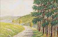 OPPERMANN, W., , ZWEI LANDSCHAFTEN, AQUARELLE, AUF PAPIER, EINES RE. U. HANDSIGN., CA. 20,5 X 27 CM, PP, ...