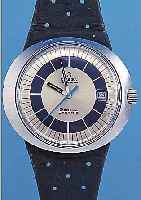 OMEGA HERRENARMBANDUHR, DYNAMIK GENEVE, SCHWEIZ UM 1968, EDELST.-EINSCHALENGEH., ORIG.-LEDERB. IM BODEN INTEGRIERT, GET. A- WELLE, BEI ...