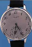 SAVONETTE TASCHENUHRWERK IN GEHOBENER QUALI- TäT, ALS ARMBANDUHR, WERKFERT. SCHWEIZ UM 1910, UMBAU WOHL 50ER JAHRE, METALL VERCHR., D. CA. 48 ...
