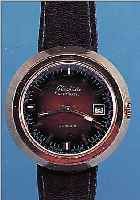 GLASHÜTTE HERRENARMBANDUHR, SPEZIMATIC, REF.-NR. 817362, DEUTSCHLAND UM 1972, MASSIV METALL VERG., EDELST.-BODEN GEDR., KAL.75/772 NUTZSP., ...