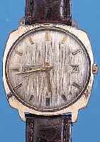 GLASHÜTTE HERRENARMBANDUHR, SPEZIMATIC, REF.-NR. 065138, DEUTSCHLAND UM 1968, METALL ROSE VERG., EDELST.-BODEN GEDR., BER., KAL. 75/702, ...