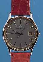 JAEGER LE COULTRE HERRENARMBANDUHR, REF.-NR.140/145/5, SCHWEIZ UM 1992, EDELST. POL., FLACHE GESAMTAUSF., HIGH-TECH-QUARTZWERK M. SEK.-TAKT U. ...