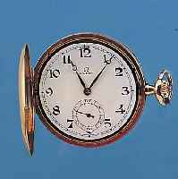 OMEGA HERRENTASCHENUHR, SAVONETTE, REF.-NR. 6486951, SCHWEIZ UM 1926, GG 585/000, BEIDE SCHALEN SYM. GUILL., MONOGRAMSPIEGEL FREI, EMAILBL. ...