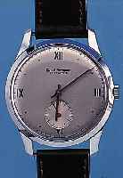 GIRARD PERREGAUX HERRENARMBANDUHR, SCHWEIZ UM 1955, NEUTR. METALLGEH. HARTVERCHR., BODEN U. GLASR. GEDR., BLATT REST., 17 ST., HAND- AUFZUGKAL. ...
