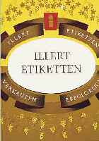 VIER MUSTERBüCHER FüR WEINETIKETTEN, DEUTSCH, 50ER UND 60ER JAHRE, FIRMA ILLERT U. SCHöTT,BUNT ILLUSTRIERT, LEICHTE GEBR.-SPUREN
