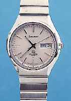 KONVOLUT: 2 HERRENARMBANDUHREN MIT VERSCHIE- DENEN VERKAUFSPHILOSOPHIEN, BEIDE HIGH-TECH-QUARTZWERKE M. ZENTRALSEK., 1X SEIKO, JAPAN UM1988, ...
