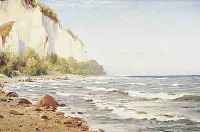 SCHLICHTING, WALDEMAR, ÖL/LWD., 60 X 80 CM, VERMUTLICH KREIDEFELSEN AUF RüGEN, SIGNIERT