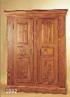 SCHRANK, DEUTSCH, UM 1850-60, WEICHHOLZ MASSIV, TIEFE KASSETTEN, SOG. SPALTSCHRANK, CA. 188 X 148 X 52 CM, RESTAURIERT