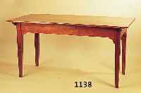 BAUERNTISCH, DEUTSCH, UM 1830-40, KIRSCHBAUM MASSIV, EIN SCHUB, CA. 78 X 149 X 76 CM, RESTAURIERT