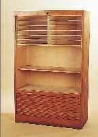 BüROSCHRANK, DEUTSCH, 30ER JAHRE, , EICHE MIT ROLLTüREN, CA. 135 X 85 X 37 CM