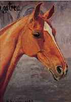 GRIESE, M., DAT. 1926, ÖL/LWD., 60 X 50 CM, KöNIGSTREU, PFERDEPORTRAIT