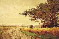HOLLäNDISCHER KüNSTLER, 20ER JAHRE, ÖL/LWD.,60 X 100 CM, LANDSCHAFTSDARSTELLUNG, UNLESERLICH SIGN. WIM VAN ..., ...