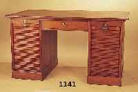 SCHREIBTISCH, UM 1910/20, EICHEFURNIER, 79 X 142 X 80 CM, INNENEINRICHTUNG