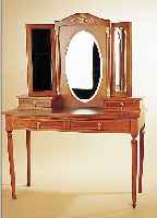 FRISIERTISCH, FRANKREICH, UM 1900-10, , NUßBAUMFURNIER MIT AHORNBANDINTARSIEN, SPIEGELSEITLICH SCHWENKBAR, VERGOLDETE METALLAPPLIKA-TIONEN, M. ...