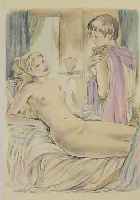 LONGUS: DAPHNIS ET CHLOE, ED. TERRES LATI- NES, NUMER. 300/1600, ILLUSTR. V. RENEE RINGEL(MIT 13 HANDCOLOR. GANZSEITL. PHOTOTYPIEN, DARST. Z.T. ...