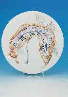 ROSENTHAL JAHRESTELLER IN PORZELLAN, 1976, SALVADOR DALI, NUM. 2632/3000, D. CA. 34 CM