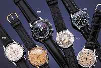 CROTON/NIVADA ARMBANDCHRONOGRAPH, CHRONOMASTER/AVIATOR, REF.-NR. 1581M8222, SCHWEIZ UM 1968, EDELST. POL., BODEN GESCHR., LüNETTE M. ...