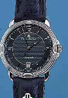 MAURICE LACROIX HERRENARMBANDUHR AUTOMATIK, REF.-NR. 1962/11577, SCHWEIZ UM 1998, EDELST. POL., BEIDS. SAPHIRVERGL., 21 ST., ETA BASIS- KAL. 2892A2, ...