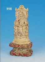 SKULPTUR, GOA, UM 1800, ELFENBEIN, FEINE SCHNITZEREI VON MUTTER UND KIND AUF THRON, HOLZSOCKEL MIT RESTEN BUNTER FASSUNG, ...