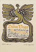 BEHRENS, PETER, DAT. 1899, LITHOGRAPHIE, 23 X 17 CM, DER BUNTE VOGEL, UMSCHLAGZEICH- NUNG