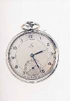 OMEGA HERRENTASCHENUHR LEPINE, REF.-NR. 10160332, SCHWEIZ UM 1943, EDELST., ART DECO, ORIG.-ZUSTAND (BLATT ALTERSBED. FL.), 15 ST., WERK VERG., ...