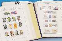 ZWEI BRIEFMARKENALBEN, DDR-SAMMLUNG, 1949/84, üBERWIEGEND GESTEMPELTE ERHALTUNG AUS NACHLASS, VON WENIGEN AUSNAHMEN KOMPLETT MIT ...
