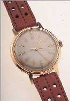 HERRENARMBANDUHR, SOWJETUNION UM 1968, RG 583/000, BODEN GEDR., BLATT ALTERSBED. FARBL. GET., RUNDANKERW., 17 ST., HANDAUFZUG, WERK VON DER ...