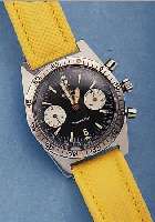 ROTARY ARMBANDCHRONOGRAPH AQUAPLUNGE, REF.- NR. 634103/71, SCHWEIZ UM 1968, EDELST., BODENU. KRONE GESCHR., BEI FERTIGST. WASSERD., 45- ...