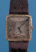 TAVANNES WATCH CO HERRENARMBANDUHR, REF.-NR.1109438/59, SCHWEIZ/DEUTSCHLAND UM 1934, GG 585/000, BODEN U. GLASRANDSCHARNIER AUßEN 9, GEPR. ...