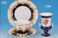 KAFFEEGEDECK, MEISSEN, 60ER JAHRE, PORZELLAN, PARTIELL KOBALTBLAU, D. 20 CM, PARTIELL KOBALTBLAU STAFFIERT, GOLDSTAFFAGE ...