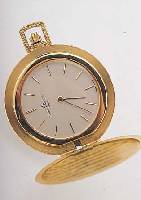 BAUME & MERCIER FRACKUHR SAVONETTE, REF.-NR.30317, SCHWEIZ UM 1968, GG 750/000, RUNDUM MATT., VERSCHL. SCHMUCKMONOGR. "WV", VERS. ...