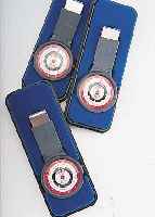 15 HEUER PEDOMETER (SCHRITTMESSER), EIN- STELLBARE SCHRITTLäNGE, ANGABE IN MEILEN U. KILOMETER, AM GüTEL ZU TRAGEN, IM ORIG.-ETUI, UNGETR. ...