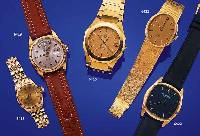 PATEK PHILIPPE HERRENARMBANDUHR AUTOMATIK, REF.-NR. 3585, SCHWEIZ UM 1978, GG 750/000, BODEN GESCHR., SAPHIRFLACHGL., BLAU-GOLD ZIF- FERBL., ...