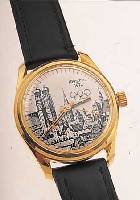 KONVOLUT: 3 MÜNCHEN 1972 HERRENARMBANDUHREN, HERAUSGEGEBEN ANL. DER OLYMPIADE GLEICHEN JAHRES, ZIFFERBL. M. DARST. DER STADTSILHOU- ETTE, ...