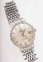 OMEGA HERRENARMBANDUHR SEAMASTER AUTOMATIK, REF.-NR. 14770, SCHWEIZ UM 1965, EDELST.- EINSCHALENGEH., GET. A-WELLE, BEI FERTIGST. ...