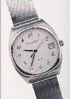 IWC HERRENARMBANDUHR QUARTZ, REF.-NR. 3004, SCHWEIZ UM 1980, EDELST., EDELST.-BODEN GEDR.,NEUTR. EDELST.-BAND, MINERALFLACHGL., EMAIL- FARB. ...