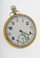 MILITäRTASCHENUHR, SCHWEIZ/ENGLAND UM 1940, METALL VERN., BER., PERF. EMAILBL., ORIG.- LEUCHTSTD.-ZEICHEN U.-ZEIGER, WERKBAUWEISE REVUE, KAL. ...