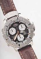 CAMEL TROPHY ARMBANDCHRONOGRAPH, REF.-NR. 615/1080/1099, SCHWEIZ UM 1998, EDELST., TEIL-W. POL., LüNETTE EINS. RAST. DREHB., BOMB. MINERALGL., ...