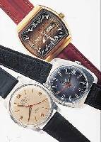 KONVOLUT: 3 ATLANTIC HERRENARMBANDUHREN, 1X AUTOMATIK M. TAG U. DATUM, SCHNELLSCHW., BASISKAL. ETA 2790/1, 25 ST., MASSIV METALL- GEH., BODEN ...