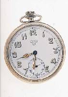 MILITäRTASCHENUHR, FüR DIE SCHWED. ARMEE, SO REGISTRATURGRAV. AUF GEH.-BODEN, UM 1935, NICKELGEH., EMAILBL., ORIG.-LEUCHTFARBE AL- TERSBED. ...
