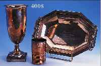 2 POKALE UND 1 SCHALE, TROPHäEN, METALL VERSILBERT, 1X H CA. 28 CM, LODEN-FREY-POKAL 1979, MARMORSOCKEL, 1X ARAL-POKAL 1981, H CA. 12 ...