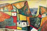 SCHUBERT, THOMAS, ÖL/LWD., 110 X 80 CM, STEINBRUCH BEI SPEYER